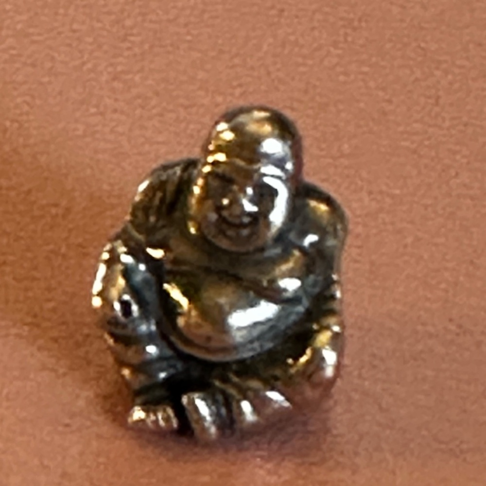 Retired Pandora, smiling Buddha charm